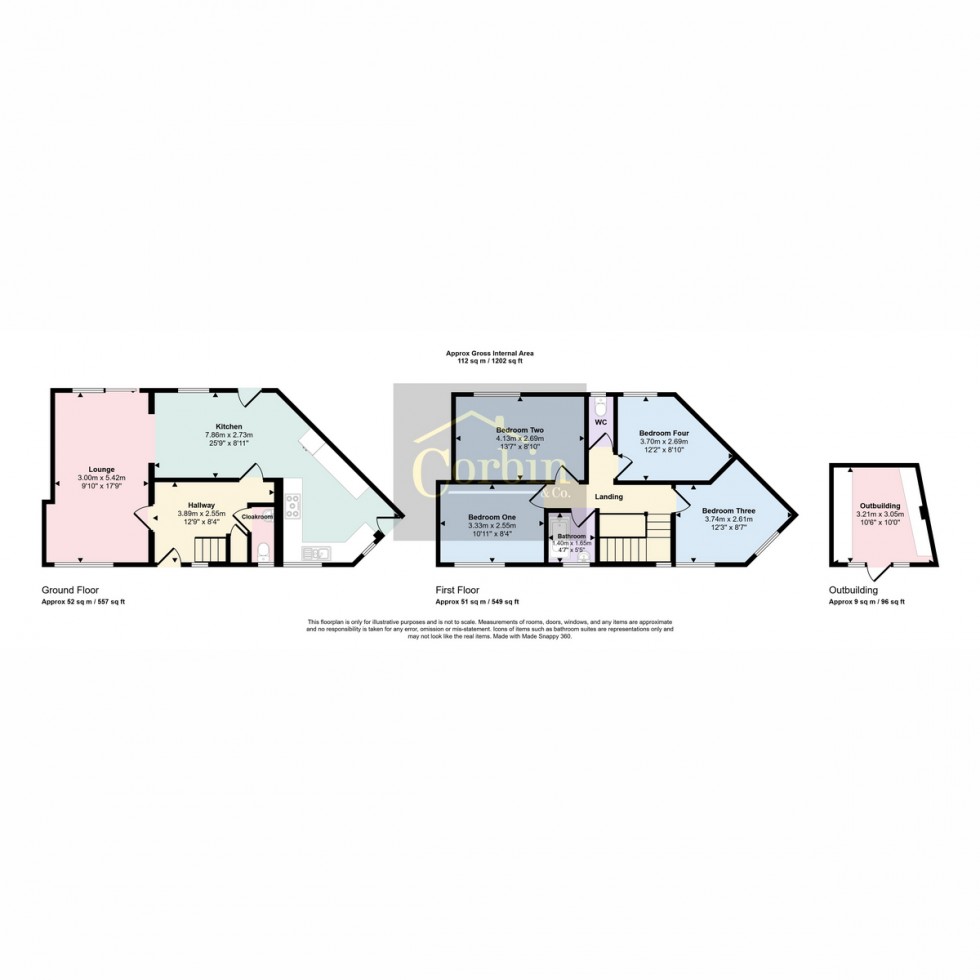 Floorplan for Verney Road, Bournemouth, BH11 8