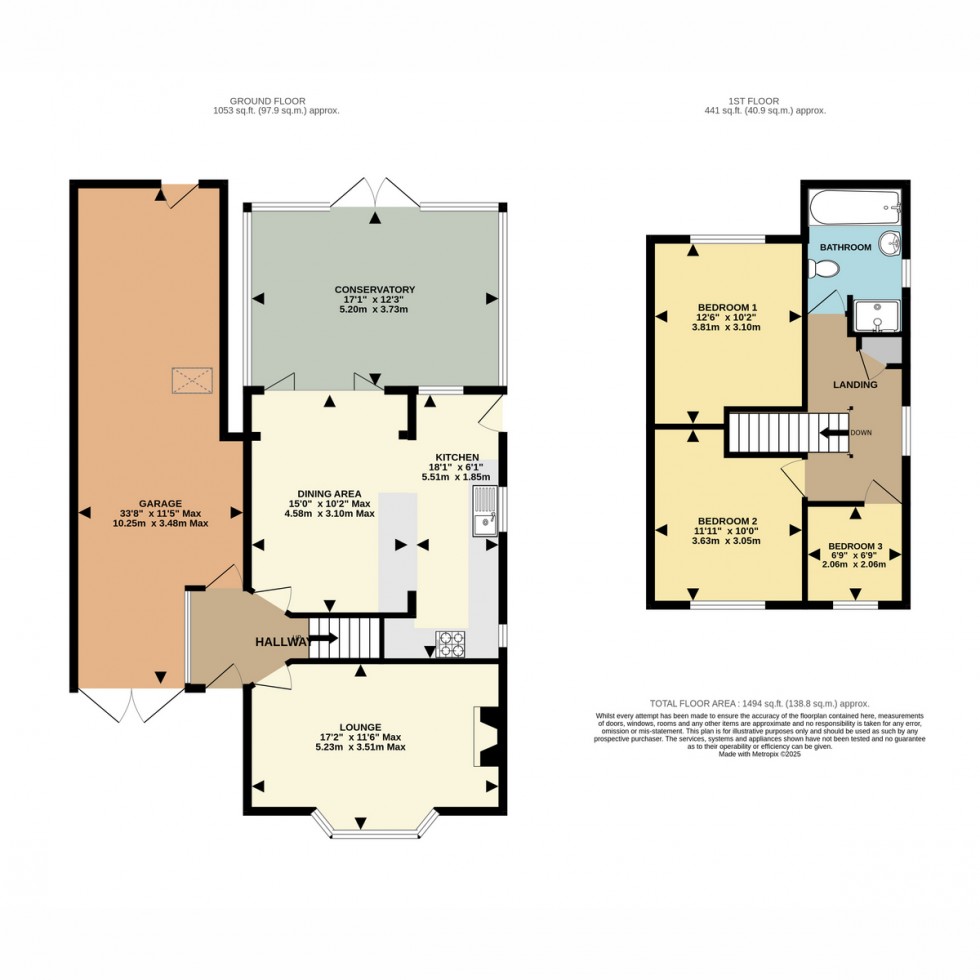 Floorplan for Paddington Grove, Bournemouth, BH11 8