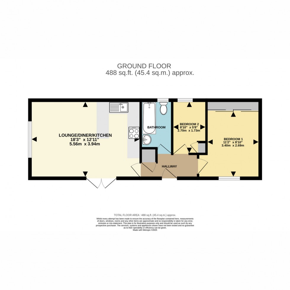 Floorplan for New Road, Bournemouth, BH10 7
