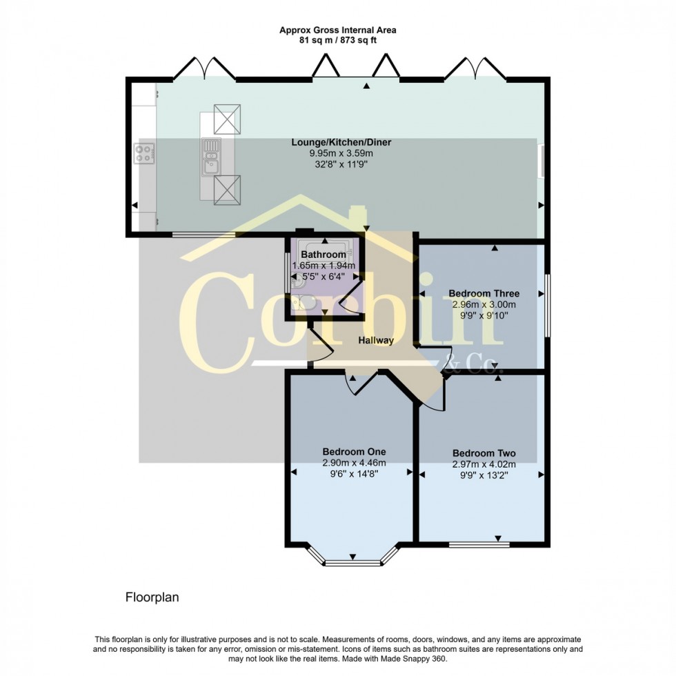 Floorplan for Howton Close, Bournemouth, BH10 5