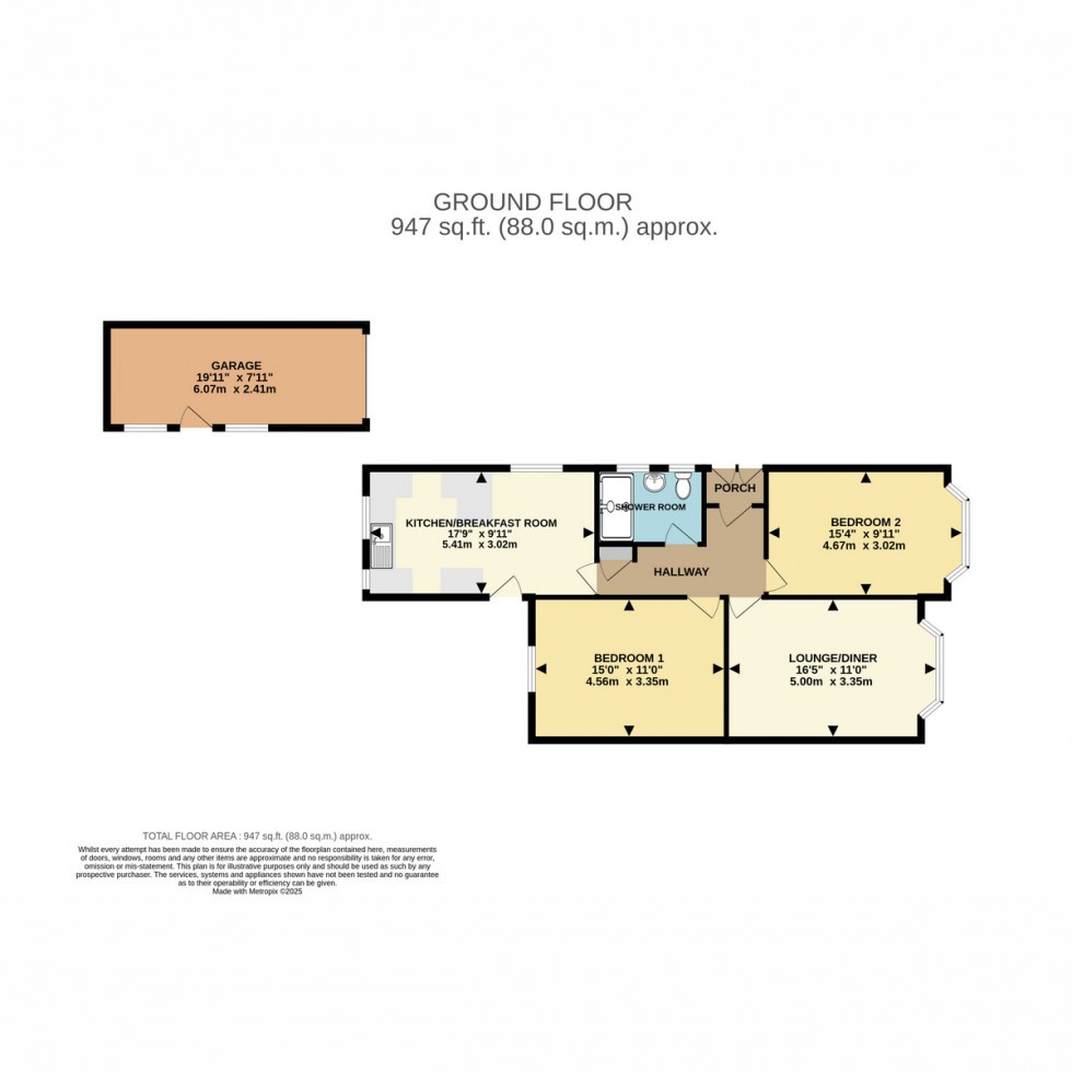 Floorplan for Barrow Road, Bournemouth, BH8 0