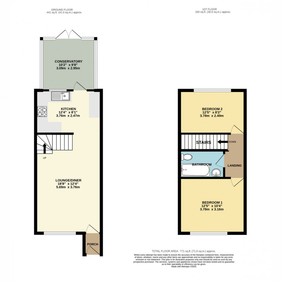 Floorplan for Sandford Close, Bournemouth, BH9 3